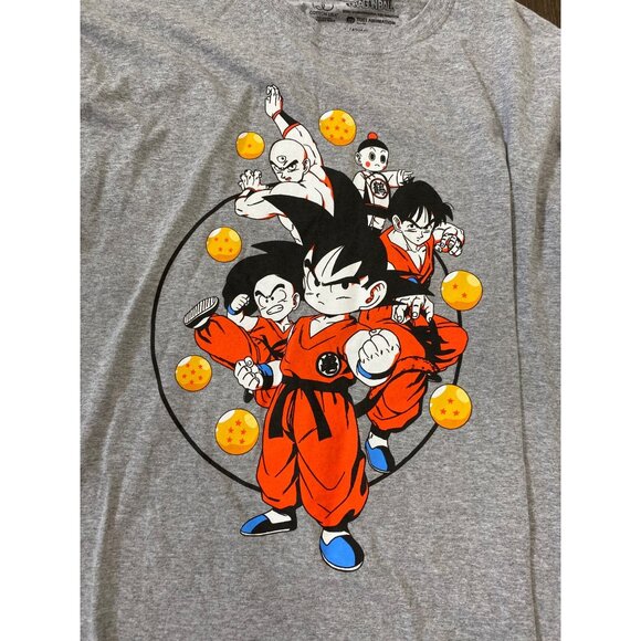 Dragon Ball Z Graphic Tee Featuring Goku & Characters Gray Short-Sleeve Shirt - Picture 2 of 4